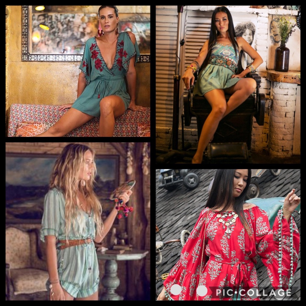 Bali LAKRA Embroidered Roses Crochet Lace Ruffle Playsuit Romper Jumper - Picture 9 of 10